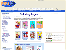 Tablet Screenshot of coloring-page.com